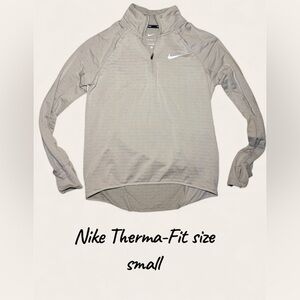Nike Therma-Fit Light Gray quarter zip